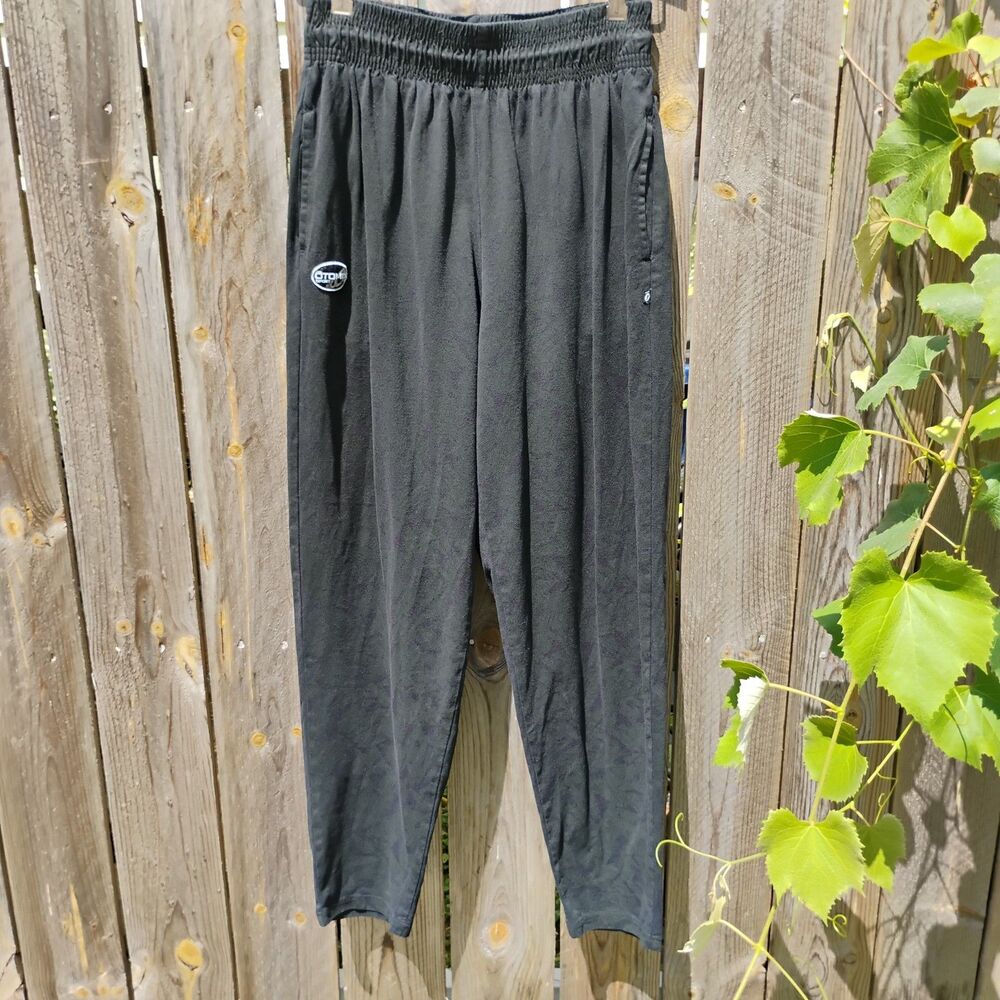 Otomix Baggy Bodybuilding Pants Size Small Black Purple Shadow Pattern Vintage